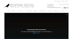 Desktop Screenshot of bespokesocial.com.au